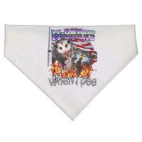 It Burns When I Pee Possum Raccoon Funny USA-Made Doggie Bandana