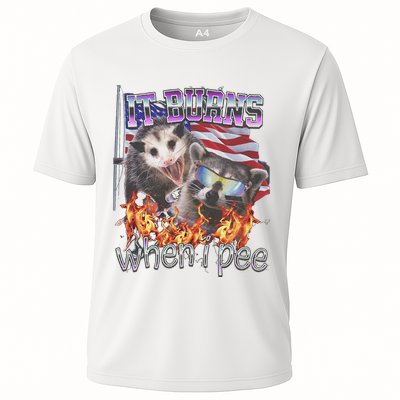 It Burns When I Pee Possum Raccoon Funny Performance Shirt