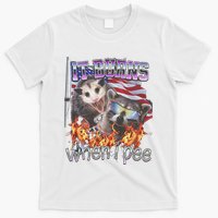 It Burns When I Pee Possum Raccoon Funny T-Shirt