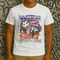 It Burns When I Pee Possum Raccoon Funny T-Shirt