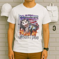It Burns When I Pee Possum Raccoon Funny T-Shirt