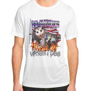 It Burns When I Pee Possum Raccoon Funny Adult ChromaSoft Performance T-Shirt