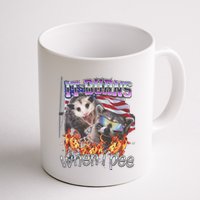 It Burns When I Pee Possum Raccoon Funny Mug
