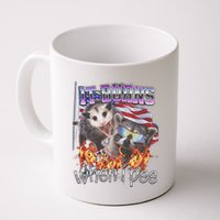 It Burns When I Pee Possum Raccoon Funny Mug