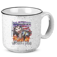 It Burns When I Pee Possum Raccoon Funny 15oz Campfire Ceramic Mug