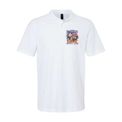 It Burns When I Pee Possum Raccoon Funny Polo