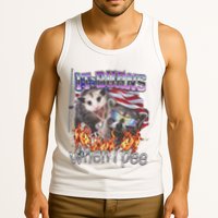 It Burns When I Pee Possum Raccoon Funny Tank Top