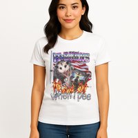 It Burns When I Pee Possum Raccoon Funny Womens T-Shirt