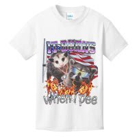 It Burns When I Pee Possum Raccoon Funny Kids T-Shirt
