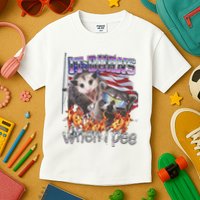 It Burns When I Pee Possum Raccoon Funny Kids T-Shirt