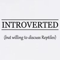 INTROVERTED But Willing To Discuss REPTILES Funny Gift  Flat Bill Trucker Hat