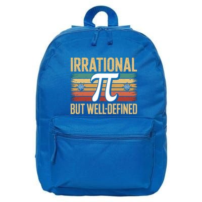 Irrational But Welldefined Funny Math Lover Pi Day Meaningful Gift 16 in Basic Backpack