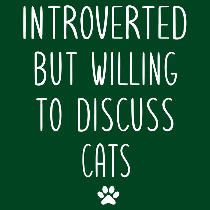 Introverted But Willing To Discuss Cats Mousepad
