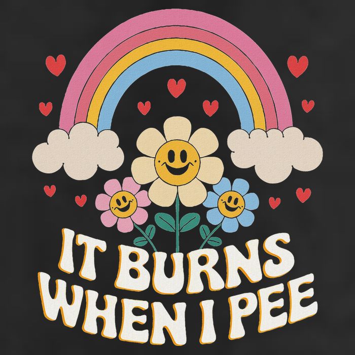 It Burns When I Pee Funny Sarcastic Ironic Inappropriate Cool Comfort Performance Bucket Hat