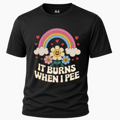 It Burns When I Pee Funny Sarcastic Ironic Inappropriate Performance Shirt