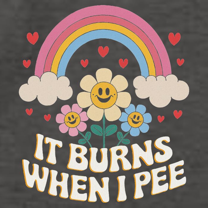 It Burns When I Pee Funny Sarcastic Ironic Inappropriate Vector Backpack