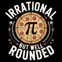 Irrational But Well Rounded Funny Math Teacher Pi Day  Full-Length Apron With Pockets
