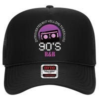 Introverted But Willing To Discuss 90s R&B High Crown Mesh Back Trucker Hat