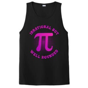 Irrational But Well Rounded Funny Pi Day 3 14 Teacher Math Gift PosiCharge Competitor Tank