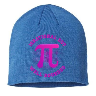 Irrational But Well Rounded Funny Pi Day 3 14 Teacher Math Gift Sustainable Beanie