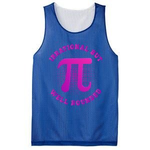 Irrational But Well Rounded Funny Pi Day 3 14 Teacher Math Gift Mesh Reversible Basketball Jersey Tank