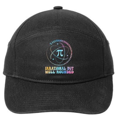 Irrational But Well Rounded Pi Day Math Geek Teacher 7-Panel Snapback Hat