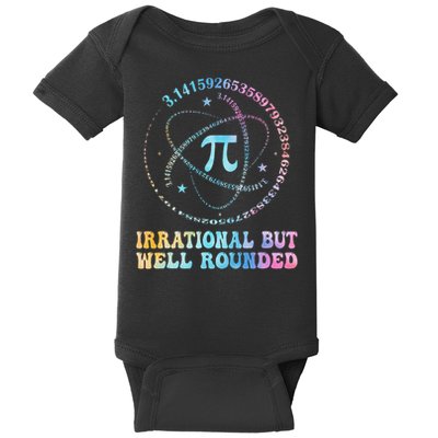 Irrational But Well Rounded Pi Day Math Geek Teacher Baby Bodysuit