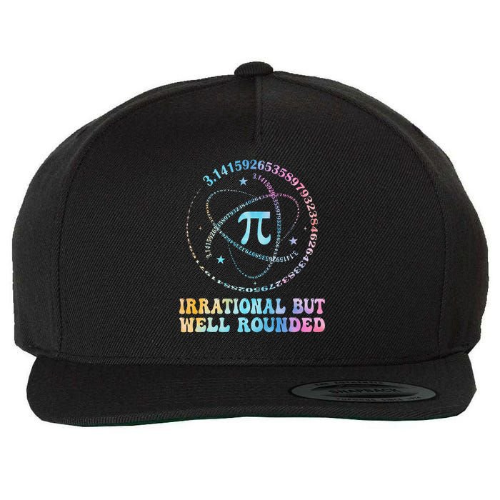 Irrational But Well Rounded Pi Day Math Geek Teacher Wool Snapback Cap
