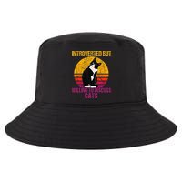 Introverted But Willing To Discuss Cats Cool Comfort Performance Bucket Hat