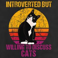 Introverted But Willing To Discuss Cats Cool Comfort Performance Bucket Hat