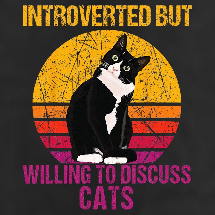 Introverted But Willing To Discuss Cats Cool Comfort Performance Bucket Hat