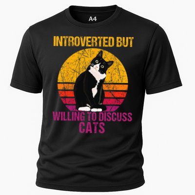 Introverted But Willing To Discuss Cats Performance Shirt