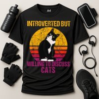 Introverted But Willing To Discuss Cats Performance Shirt