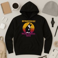 Introverted But Willing To Discuss Cats Hoodie