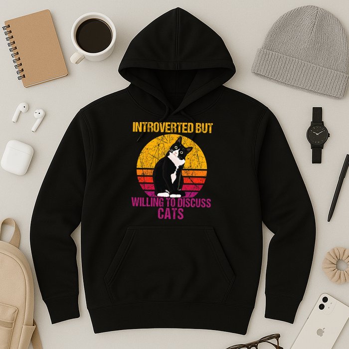 Introverted But Willing To Discuss Cats Hoodie