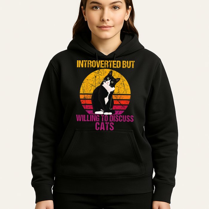 Introverted But Willing To Discuss Cats Hoodie