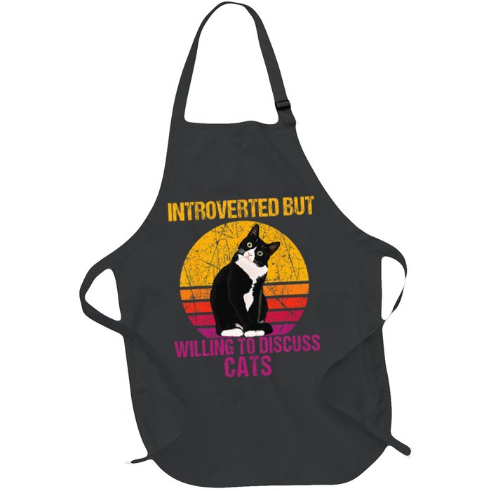 Introverted But Willing To Discuss Cats Apron