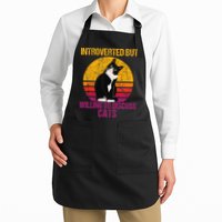 Introverted But Willing To Discuss Cats Apron
