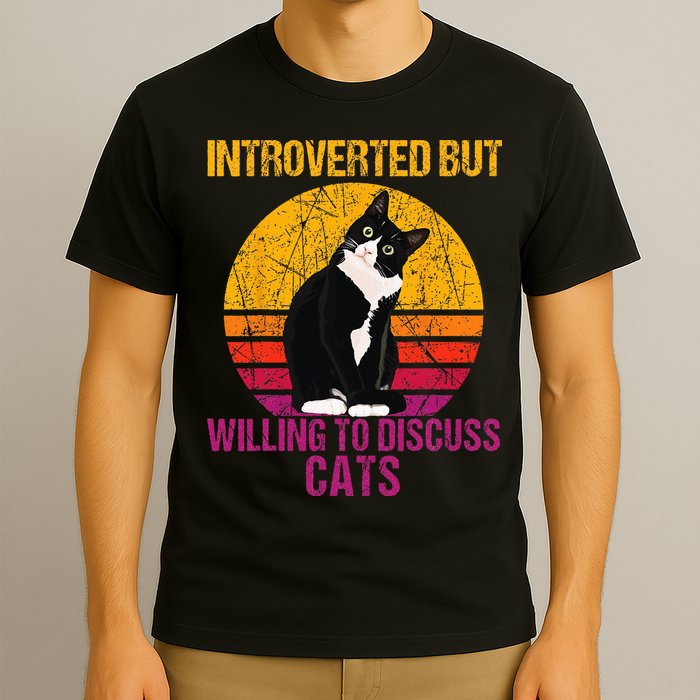 Introverted But Willing To Discuss Cats T-Shirt
