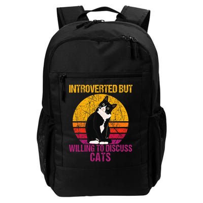 Introverted But Willing To Discuss Cats Backpack