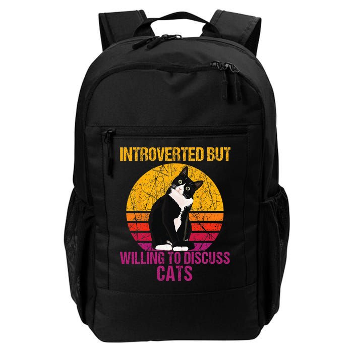 Introverted But Willing To Discuss Cats Backpack