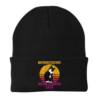Introverted But Willing To Discuss Cats Beanie