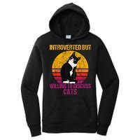 Introverted But Willing To Discuss Cats Women's Pullover Hoodie
