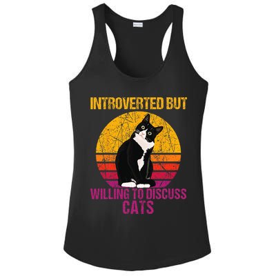 Introverted But Willing To Discuss Cats Ladies PosiCharge Competitor Racerback Tank