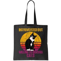 Introverted But Willing To Discuss Cats Bag