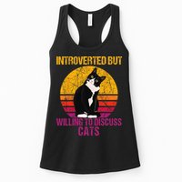 Introverted But Willing To Discuss Cats Womens Tank Top