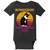 Introverted But Willing To Discuss Cats Baby Bodysuit