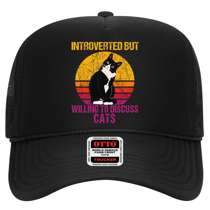 Introverted But Willing To Discuss Cats Trucker Hat