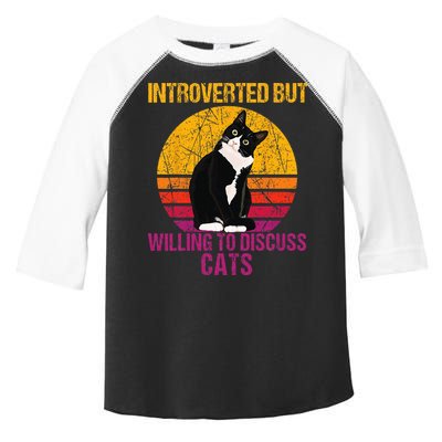 Introverted But Willing To Discuss Cats Toddler Fine Jersey T-Shirt