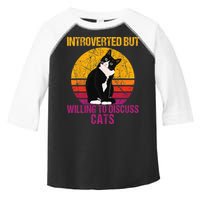 Introverted But Willing To Discuss Cats Toddler Fine Jersey T-Shirt